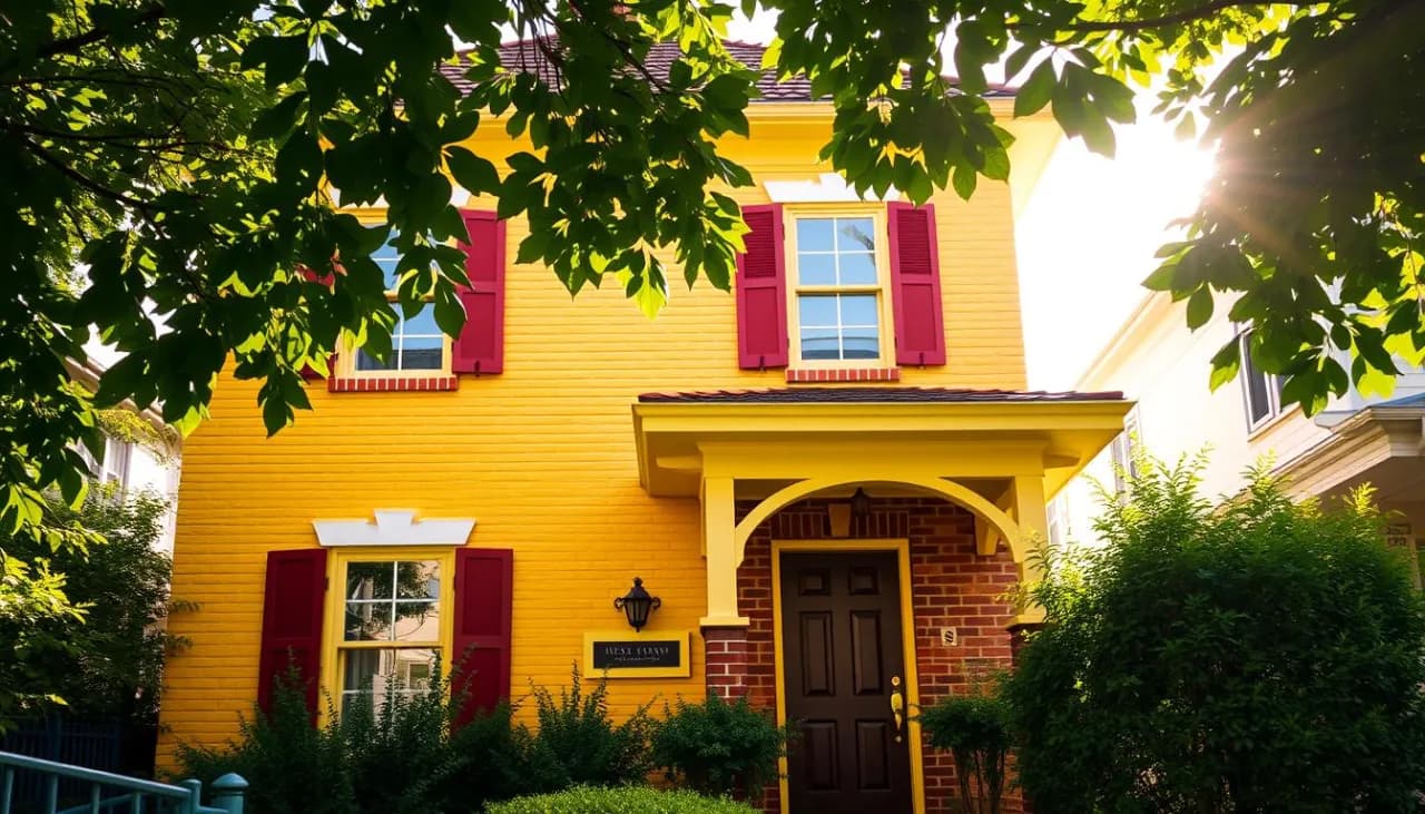 Jakie kolory pasują do żółtej elewacji, aby uniknąć złych wyborów?